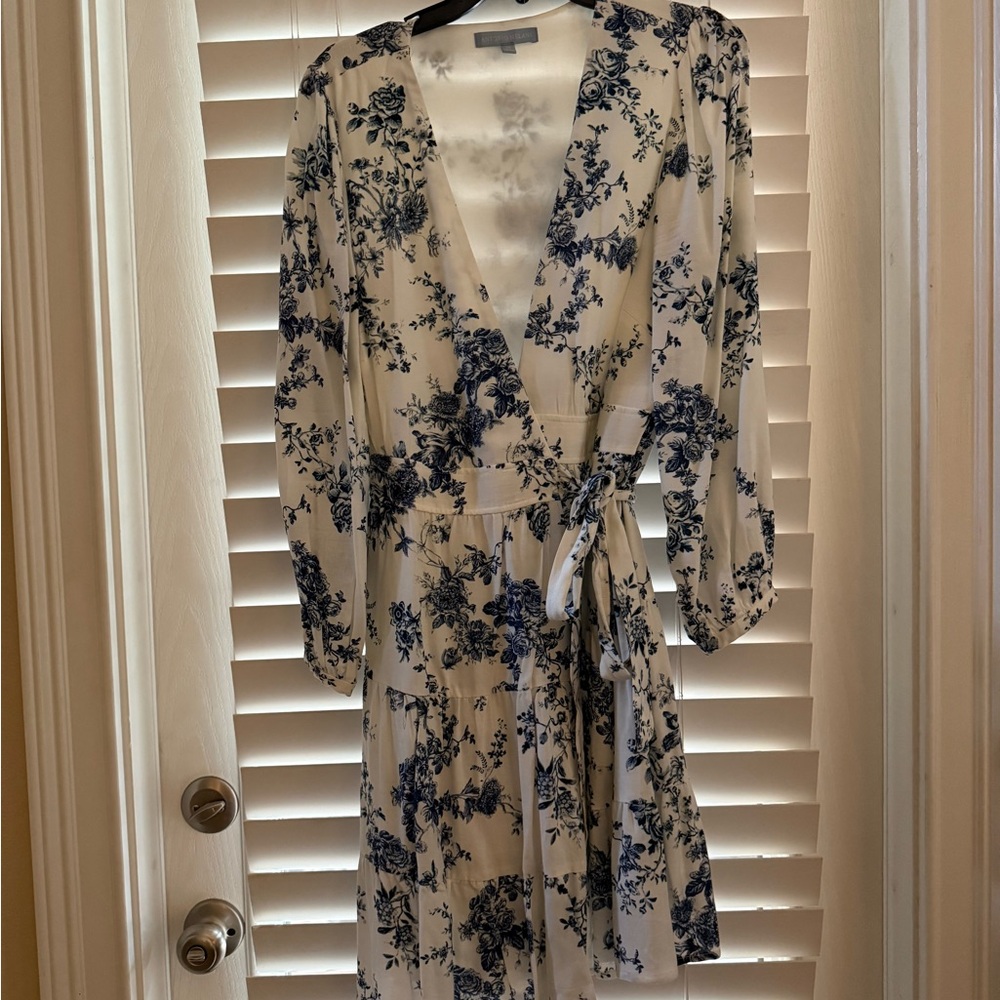 ANTONIO MELANI Blue Floral Midi Dress